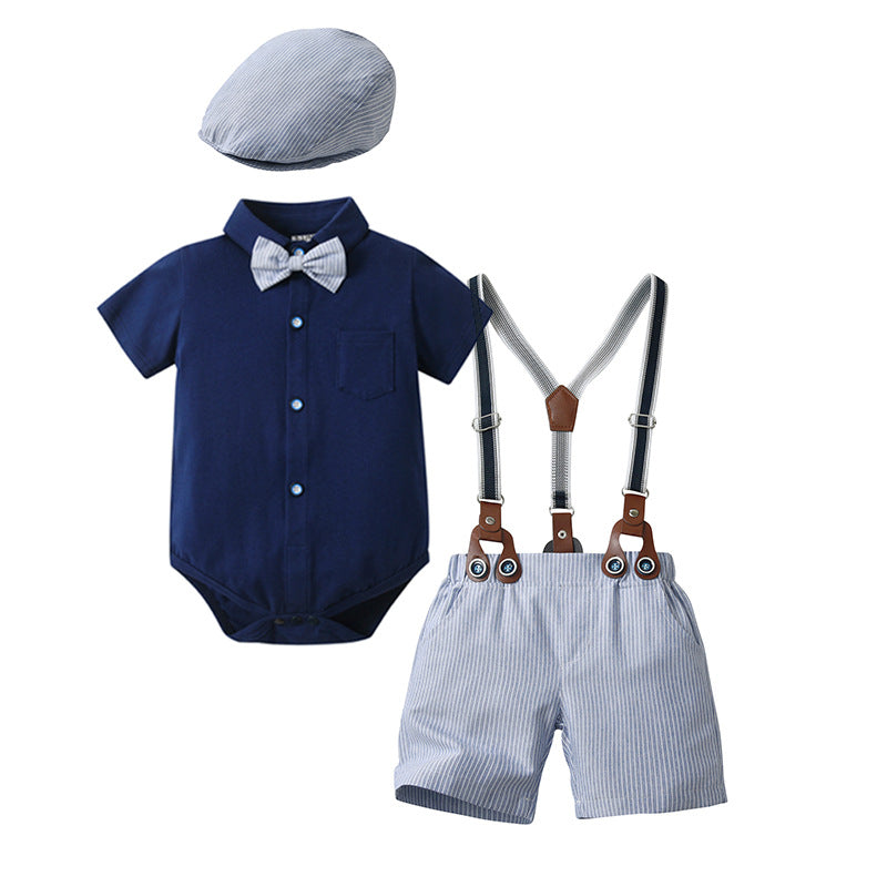 طقم ولادي رسمي نيلي