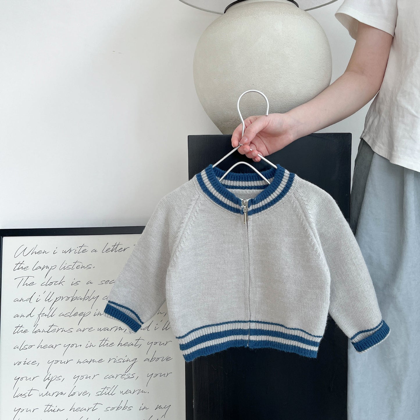 جاكيت ولادي رصاصي