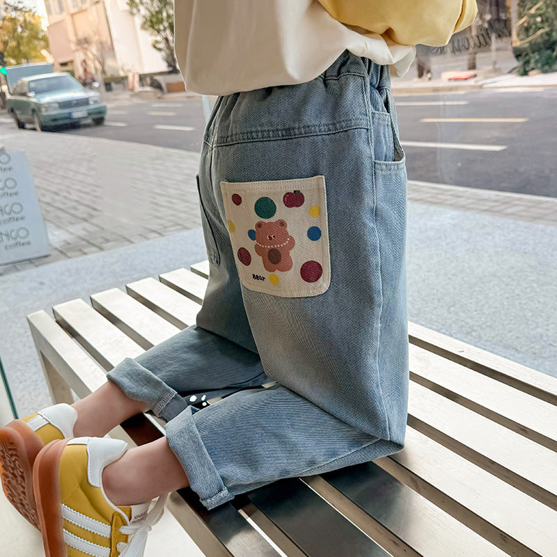 بنطلون جينز بناتي