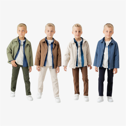 طقم ولادي لونين  كوالتي عالي