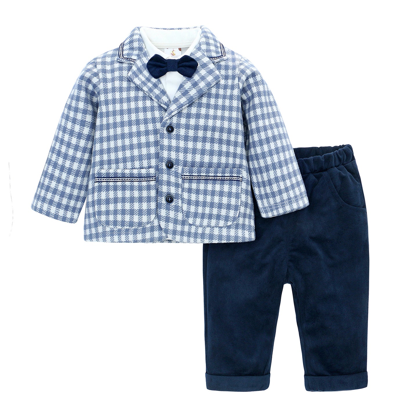 طقم اطفال رسمي ازرق