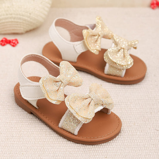 صندل بناتي ذهبي لمعة