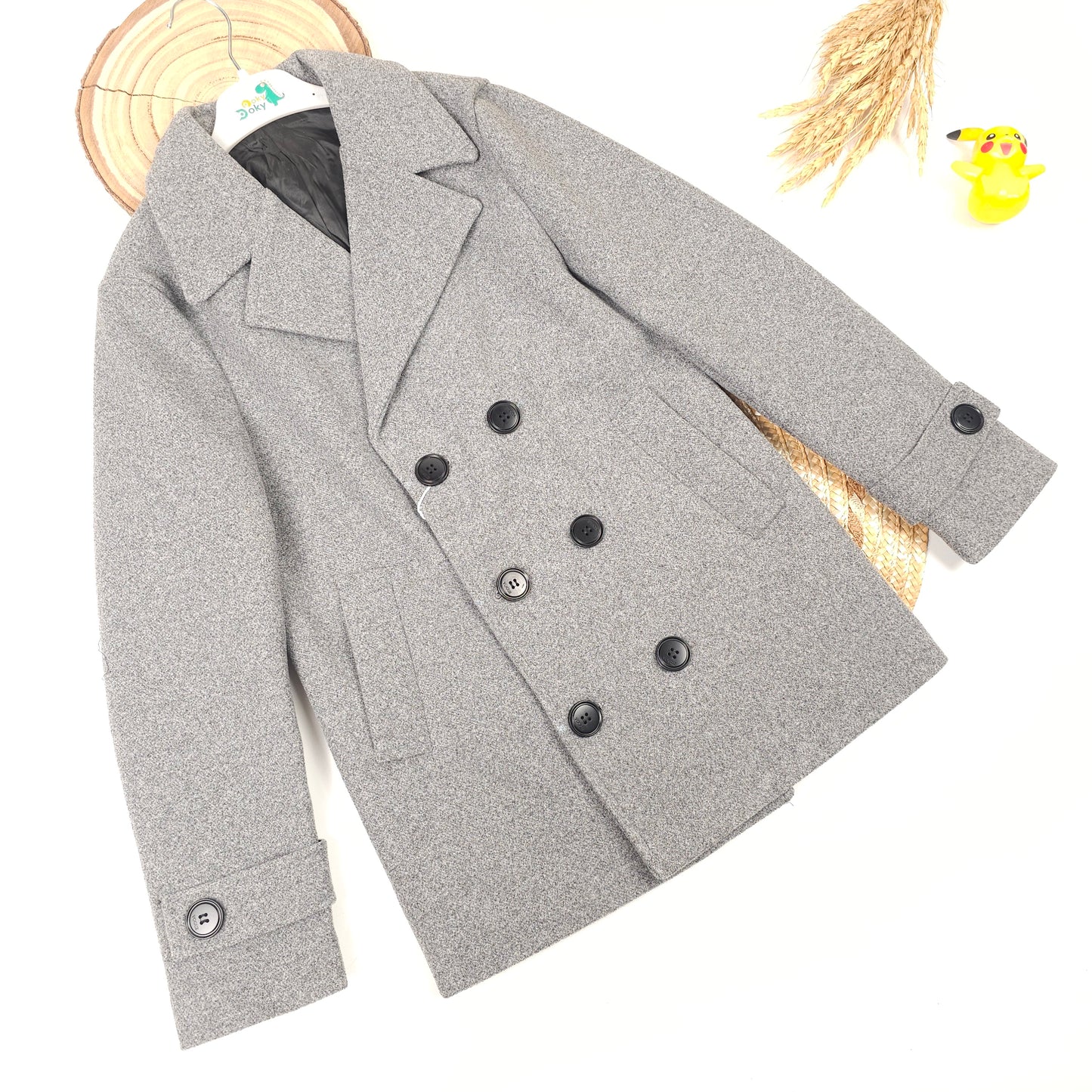 كوت ولادي ثلاث الوان مع حزام خصر