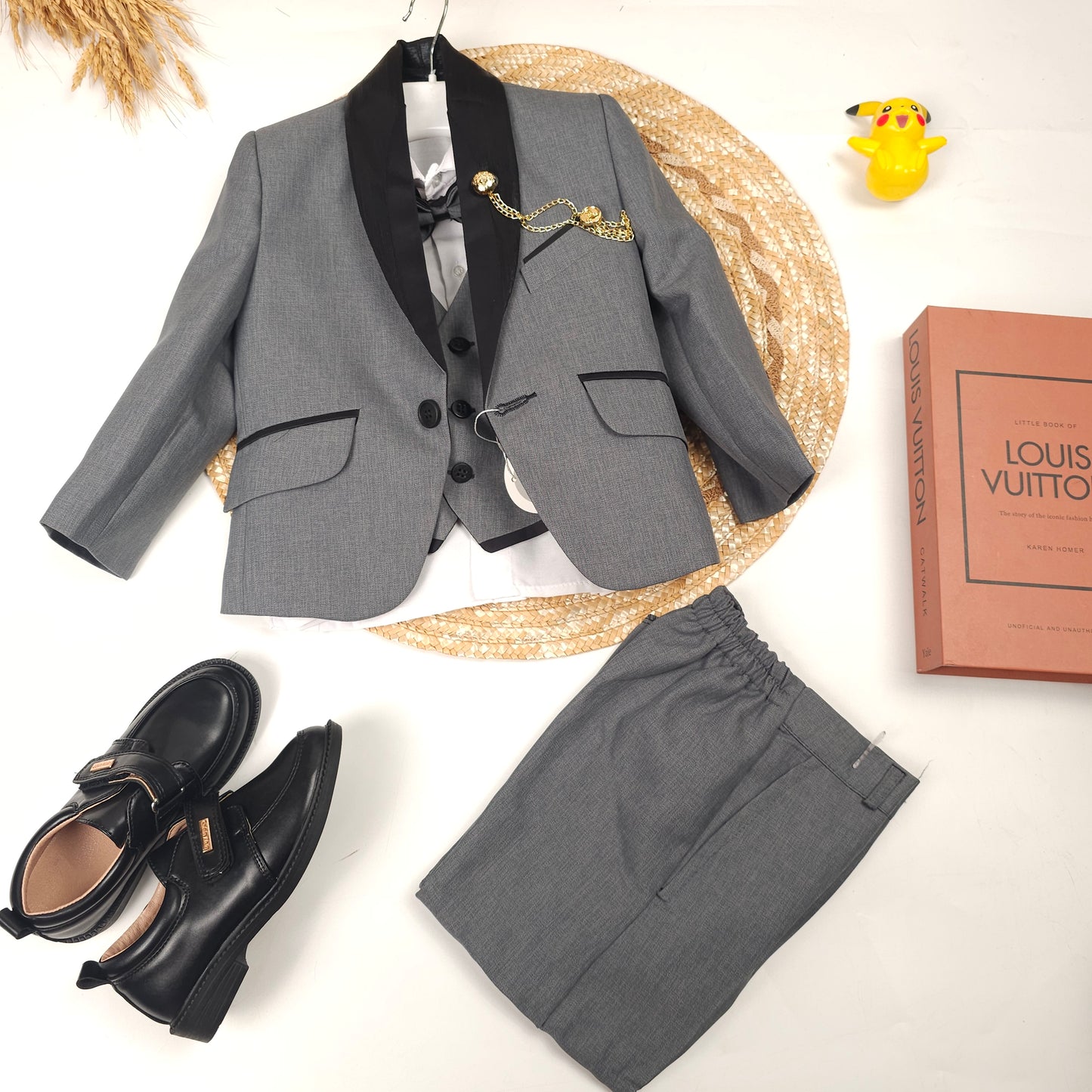 طقم رسمي مناسبات رصاصي