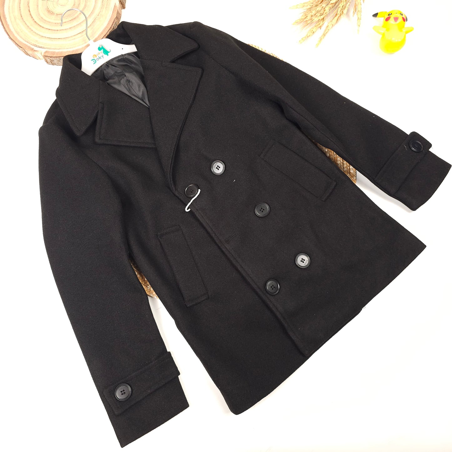 كوت ولادي ثلاث الوان مع حزام خصر