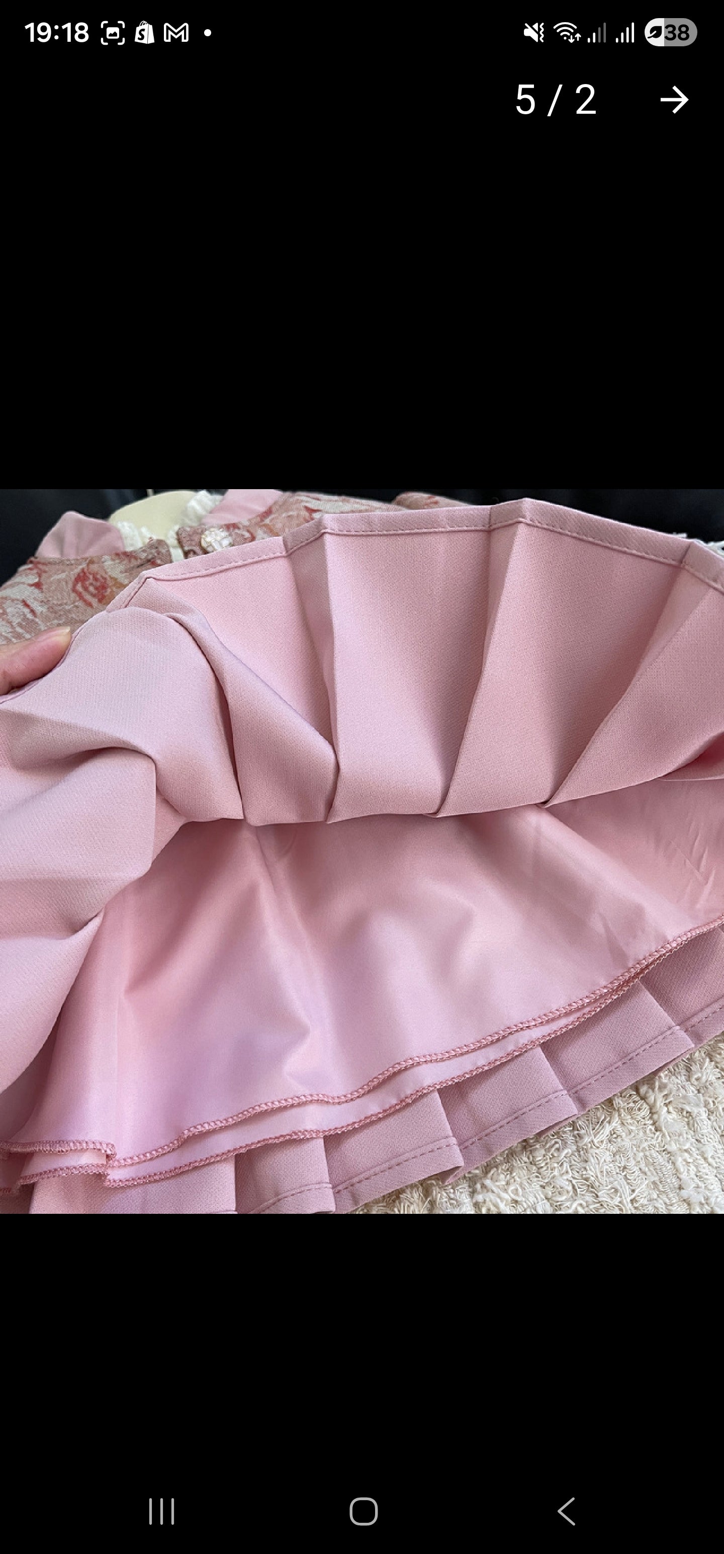 طقم بناتي مشجر قطعتين